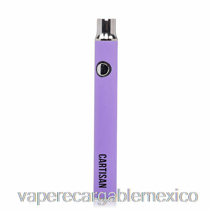 Vape Recargable Botón Carisano Vv 350 510 Batería Violeta